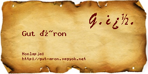 Gut Áron névjegykártya